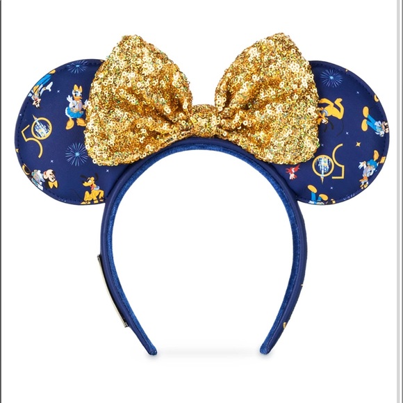 Disney Accessories - NWT Walt Disney World 50th Anniversary Minnie Mouse Headband by Loungefly